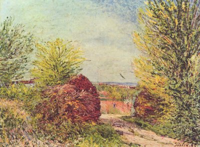 Path in Veneux-Nadon in Spring by Alfred Sisley